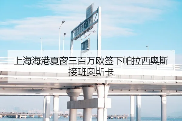 上海海港夏窗三百万欧签下帕拉西奥斯接班奥斯卡